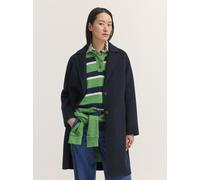 Kurzmantel BUGATTI "Regular Fit", Damen, Gr. 36, blau (390, marine), 50% Wolle, 45% Polyester, 5% sonstige Faser, unifarben, regular fit, Mäntel Kurzmantel, Regular Fit Doubleface Wollmix Reverskragen