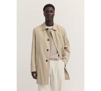 Kurzmantel BUGATTI "Regular Fit", Herren, Gr. 52, beige (40, beige), 67% Baumwolle, 29% Polyester, 4% Elasthan, unifarben, regular fit, Mäntel Kurzmantel, wasserabweisend und PFC-frei (81072608-52) 40