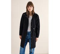 Kurzmantel CECIL, Damen, Gr. M (40), schwarz, Web, Obermaterial: 57% Polyester, 43% Baumwolle; Futter: 100% Polyester, unifarben, comfort fit normal, ohne Ausschnitt, elastischer Bund, Mäntel Kurzmant