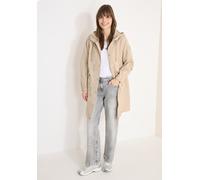 Kurzmantel CECIL, Damen, Gr. XXL (46), beige (crispy camel), Web, Obermaterial: 57% Polyester, 43% Baumwolle. Futter: 100% Polyester, unifarben, comfort fit normal, ohne Ausschnitt, elastischer Bund,