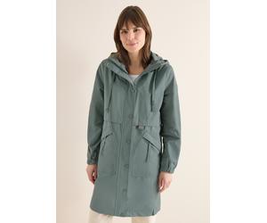 Kurzmantel CECIL, Damen, Gr. XXL (46), kelp grün, Web, Obermaterial: 57% Polyester, 43% Baumwolle. Futter: 100% Polyester, unifarben, comfort fit normal, ohne Ausschnitt, elastischer Bund, Mäntel Kurz