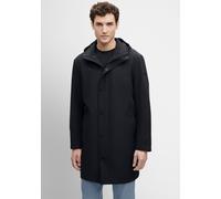 Kurzmantel CINQUE "CIPROTECTOR", Herren, Gr. 3XL, blau (dunkelblau), Web, Obermaterial: 88% Polyamid, 12% Elasthan, unifarben, relaxed fit ca. Mitte Oberschenkel, Mäntel Kurzmantel, mit Kapuze (406181