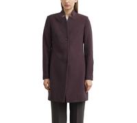 Kurzmantel COMMA, Damen, Gr. 36, lila (bordeaux), Web, Obermaterial: 66% Polyester, 32% Viskose, 2% Elasthan. Futter: 100% Polyester, unifarben, tailliert knieumspielend, Mäntel Kurzmantel, Blazer-Man