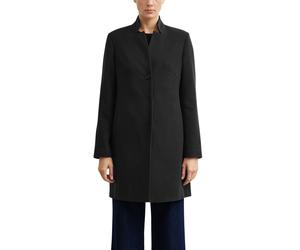Kurzmantel COMMA, Damen, Gr. 36, schwarz, Web, Obermaterial: 66% Polyester, 32% Viskose, 2% Elasthan. Futter: 100% Polyester, unifarben, tailliert knieumspielend, Mäntel Kurzmantel, Blazer-Mantel in t