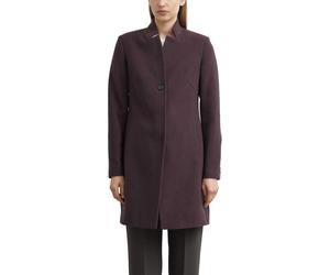 Kurzmantel COMMA, Damen, Gr. 40, lila (bordeaux), Web, Obermaterial: 66% Polyester, 32% Viskose, 2% Elasthan. Futter: 100% Polyester, unifarben, tailliert knieumspielend, Mäntel Kurzmantel, Blazer-Man