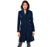 Kurzmantel, Damen, Gr. 38, blau (marine), 80% Wolle, 20% Polyamid, RICK CARDONA BY HEINE, unifarben, unifarben mit Farbeinsatz, unifarben mit Farbeinsätzen, Mäntel Kurzmantel (94658054-38) marine
