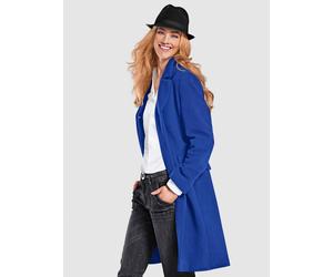 Kurzmantel, Damen, Gr. 38, blau (royalblau), 80% Wolle, 20% Polyamid, RICK CARDONA BY HEINE, unifarben, unifarben mit Farbeinsatz, unifarben mit Farbeinsätzen, Mäntel Kurzmantel (17319204-38) royalbla
