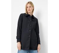 Kurzmantel FUCHS SCHMITT, Damen, Gr. 40, marine, Web, Obermaterial: 58% Baumwolle, 42% Polyester, unifarben, regular fit normal, mit Riegel abgesteppte Kante mit Knöpfen,verstellbar, Mäntel Kurzmantel