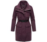 Kurzmantel in Woll-Optik mit Taillengürtel "Tanokoo 16" Dusty Plum XXL