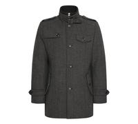 Kurzmantel INDICODE "Kurzmantel IDBrandan" Gr. XL, grau (schwarz coal) Herren Mäntel (99472109-XL) schwarz coal