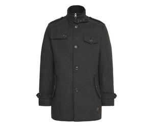 Kurzmantel INDICODE "Kurzmantel IDBrandan", Herren, Gr. XL, schwarz, Obermaterial: 50% Wolle WO. 50% Polyester PES., Mäntel Kurzmantel (89828450-XL) schwarz