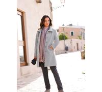 Kurzmantel INSPIRATIONEN, Damen, Gr. 44, grau (grau, meliert), 100% Polyester, Mäntel Kurzmantel (35260937-44) grau, meliert