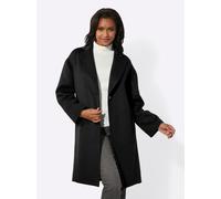Kurzmantel INSPIRATIONEN, Damen, Gr. 44, schwarz, 70% Polyester, 30% Wolle, unifarben, unifarben mit Farbeinsatz, unifarben mit Farbeinsätzen, Mäntel Kurzmantel (96823519-44) schwarz