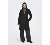 Kurzmantel JDY "JDYECHO LIFE COAT OTW NOOS", Damen, Gr. XL, schwarz detail:melange, Web, Obermaterial: 100% Polyester, meliert, ca. Mitte Oberschenkel, V-Ausschnitt, Mäntel Kurzmantel (81386263-XL) sc