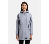 Kurzmantel KHUJO "Ameti", Damen, Gr. XS (34), blau, Material: 100% Nylon, gerade Po-bedeckend, hoch geschlossener Ausschnitt, Ärmel ohne Ärmelschlitz elastischer Bund mit Windstopper, Mäntel Kurzmante