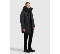 Kurzmantel KHUJO "DACHS", Herren, Gr. XL, obrage grau, 85% Polyester, 15% Baumwolle, unifarben, eingesetzt elastischer Bund mit Windstopper, Mäntel (33717155-XL) obrage grau