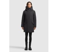 Kurzmantel KHUJO "DIANCE", Damen, Gr. L, winter grau, Canvas, 100% Polyester, unifarben, eingesetzt elastischer Bund mit Windstopper, Mäntel Kurzmantel (58359808-L) winter grau