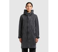 Kurzmantel KHUJO "FREYA", Damen, Gr. M, schwarz, Twill, 100% Baumwolle, unifarben, eingesetzt Manschette verstellbar, Mäntel Kurzmantel (50645228-M) schwarz