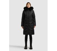 Kurzmantel KHUJO "JILLA", Damen, Gr. XL, schwarz, 100% Polyamid, unifarben, eingesetzt Rippbündchen mit Windstopper, Mäntel Kurzmantel (83845647-XL) schwarz