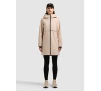 Kurzmantel KHUJO "JUNE", Damen, Gr. L, soft beige, Web, 100% Polyester, regular fit hüftlang, angesetztes Bündchen mit Daumenlöchern, Mäntel Kurzmantel (99484306-L) soft beige