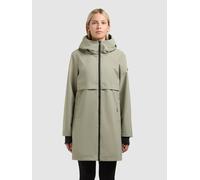 Kurzmantel KHUJO "JUNE", Damen, Gr. S, reet grün, Web, 100% Polyester, regular fit hüftlang, angesetztes Bündchen mit Daumenlöchern, Mäntel Kurzmantel (12557935-S) reet grün
