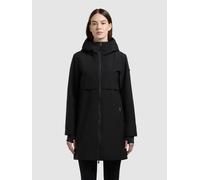 Kurzmantel KHUJO "JUNE", Damen, Gr. XL, schwarz, Web, 100% Polyester, regular fit hüftlang, angesetztes Bündchen mit Daumenlöchern, Mäntel Kurzmantel (71622845-XL) schwarz