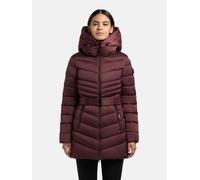 Kurzmantel KHUJO "Kina", Damen, Gr. M (38), braun (rot), Obermaterial: 100% Polyester. Innenfutter: 100% Nylon. Wattierung: 100% Polyester. Beschichtung: 100% Polyurethan, tailliert Po-bedeckend, hoch