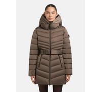 Kurzmantel KHUJO "Kina", Damen, Gr. XXL (44), braun (dunkelbraun), Obermaterial: 100% Polyester. Innenfutter: 100% Nylon. Wattierung: 100% Polyester. Beschichtung: 100% Polyurethan, tailliert Po-bedec