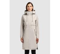 Kurzmantel KHUJO "MANAO2", Damen, Gr. XXL, bone beige, Web, 100% Polyester, unifarben, eingesetzt abgesteppte Kante, Mäntel Kurzmantel (52067526-XXL) bone beige