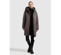 Kurzmantel KHUJO "NEAN", Damen, Gr. L, graphite grau, 55% Baumwolle, 45% Polyester, unifarben, eingesetzt elastischer Bund mit Windstopper, Mäntel Kurzmantel (86138366-L) graphite grau