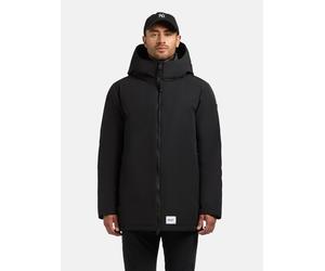 Kurzmantel KHUJO "Nedd", Herren, Gr. L (52), schwarz, Obermaterial: 85% Polyester, 15% Baumwolle. Innenfutter: 100% Polyester. Wattierung: 100% Polyester, Basic, gerade Po-bedeckend, hoch geschlossene