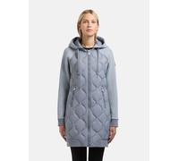 Kurzmantel KHUJO "Nora", Damen, Gr. L (40), misty blau, Obermaterial 1: 100% Nylon; Obermaterial 2: 80% Viskose, 12% Nylon, 8% Elasthan; Innenfutter: 100% Nylon; Wattierung: 100% Polyester, tailliert