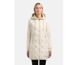 Kurzmantel KHUJO "Nora", Damen, Gr. M (38), sanftes weiß, Obermaterial 1: 100% Nylon. Obermaterial 2: 80% Viskose, 12% Nylon, 8% Elasthan. Innenfutter: 100% Nylon. Wattierung: 100% Polyester, taillier
