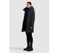 Kurzmantel KHUJO "PROTEA", Damen, Gr. M, port blau, 100% Polyester, unifarben, regular fit, eingesetzt gerader Abschluss, Mäntel Kurzmantel (44891002-M) port blau