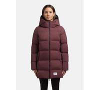 Kurzmantel KHUJO "Tanare4", Damen, Gr. XL (42), braun (bordeaux), Obermaterial: 100% Polyester. Innenfutter: 100% Nylon. Wattierung: 100% Polyester, tailliert Po-bedeckend, hoch geschlossener Ausschni