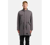 Kurzmantel KHUJO "Vito", Herren, Gr. M (50), grau (sea grau), Material: 70% Baumwolle, 30% Nylon. Innenfutter: 100% Baumwolle, gerade ca. Mitte Oberschenkel, hoch geschlossener Ausschnitt, Ärmel ohne