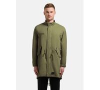 Kurzmantel KHUJO "Vito", Herren, Gr. XL (54), olive, Material: 70% Baumwolle, 30% Nylon. Innenfutter: 100% Baumwolle, gerade ca. Mitte Oberschenkel, hoch geschlossener Ausschnitt, Ärmel ohne Ärmelschl