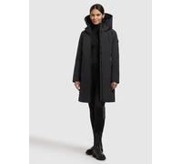 Kurzmantel KHUJO "YAAK4", Damen, Gr. M, obrage grau, 100% Polyester, unifarben, regular fit, eingesetzt elastischer Bund mit Windstopper, Mäntel Kurzmantel (27412466-M) obrage grau