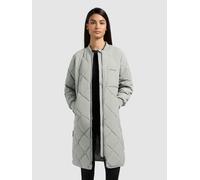 Kurzmantel KHUJO "YMAL2", Damen, Gr. M, cloud grün, Web, 84% Nylon, 16% Polyurethan, unifarben, regular fit ca. Mitte Oberschenkel, eingesetzt Rippstrickbündchen, Mäntel Kurzmantel (97542505-M) cloud