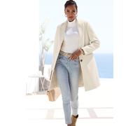 LASCANA Kurzmantel Damen creme Gr.34