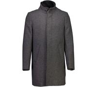 Kurzmantel LINDBERGH "Mantel Relaxed Fit", Herren, Gr. XXL, grau (dk grau mix), Obermaterial: 60% Wolle, 40% Polyester. Futter: 55% Polyester, 45% Viskose. Füllung: 100% Polyester, Mäntel Kurzmantel (