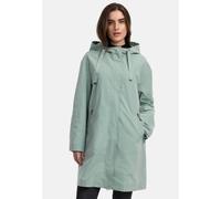 Kurzmantel MANISA, Damen, Gr. 38, grün (mint), Obermaterial: 100% Polyester. Futter: 100% Polyester, unifarben, oversize knieumspielend, ohne Ausschnitt, 2-Knopf-Manschette, Mäntel Kurzmantel, mit Kap