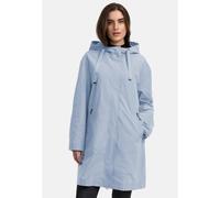 Kurzmantel MANISA, Damen, Gr. 46, blau (hellblau), Obermaterial: 100% Polyester. Futter: 100% Polyester, unifarben, oversize knieumspielend, ohne Ausschnitt, 2-Knopf-Manschette, Mäntel Kurzmantel, mit