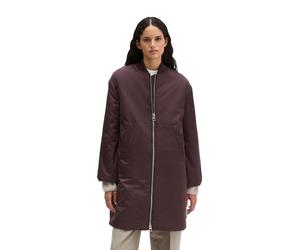 Kurzmantel MARC O'POLO "aus recyceltem Polyester", Damen, Gr. 40, braun (schwarz cherry), Obermaterial: 100% Polyester, unifarben, regular fit, Mäntel Kurzmantel (50572255-40) schwarz cherry