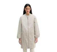 Kurzmantel MARC O'POLO "aus recyceltem Polyester-Twill", Damen, Gr. 42, beige (linen beige), Obermaterial: 100% Polyester. Füllung: 100% Polyester. Futter: 100% Polyamid, unifarben, regular fit, Bündc