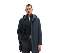 Kurzmantel MARC O'POLO "mit abnehmbarer Kapuze", Herren, Gr. M, blau (peppercorn grau), Obermaterial: 100% Polyester. Futter: 100% Polyester, unifarben, regular fit, Mäntel Kurzmantel (53203118-M) pep