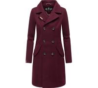 Kurzmantel MARIKOO "Nanakoo", Damen, Gr. S (36), rot (weinrot), Oberstoff: 90% Polyacryl, 8% Viskose, 2% Elasthan; Futter: 100% Polyester; Ärmelfutter: 100% Polyester, figurumspielend ca. Mitte Obersc