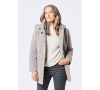 Kurzmantel mit Wollanteil in Bicolor-Optik rosa 24