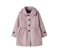 Kurzmantel NAME IT "NMFMADELIN TRENCH COAT NOOS", Mädchen, Gr. 92, keepsake lila, Web, Obermaterial: 85% Polyester, 15% Baumwolle, unifarben, figurumspielend Po-bedeckend, mit Knopf,mit Riegel, Mäntel