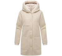 Kurzmantel NAVAHOO "Flauschwunder 14", Damen, Gr. XXXL(46), beige, Obermaterial: 90% Polyacryl, 8% Viskose, 2% Elasthan; Obermaterial 2: 100% Polyester; Innenfutter: 100% Polyester; Wattierung: 100% P